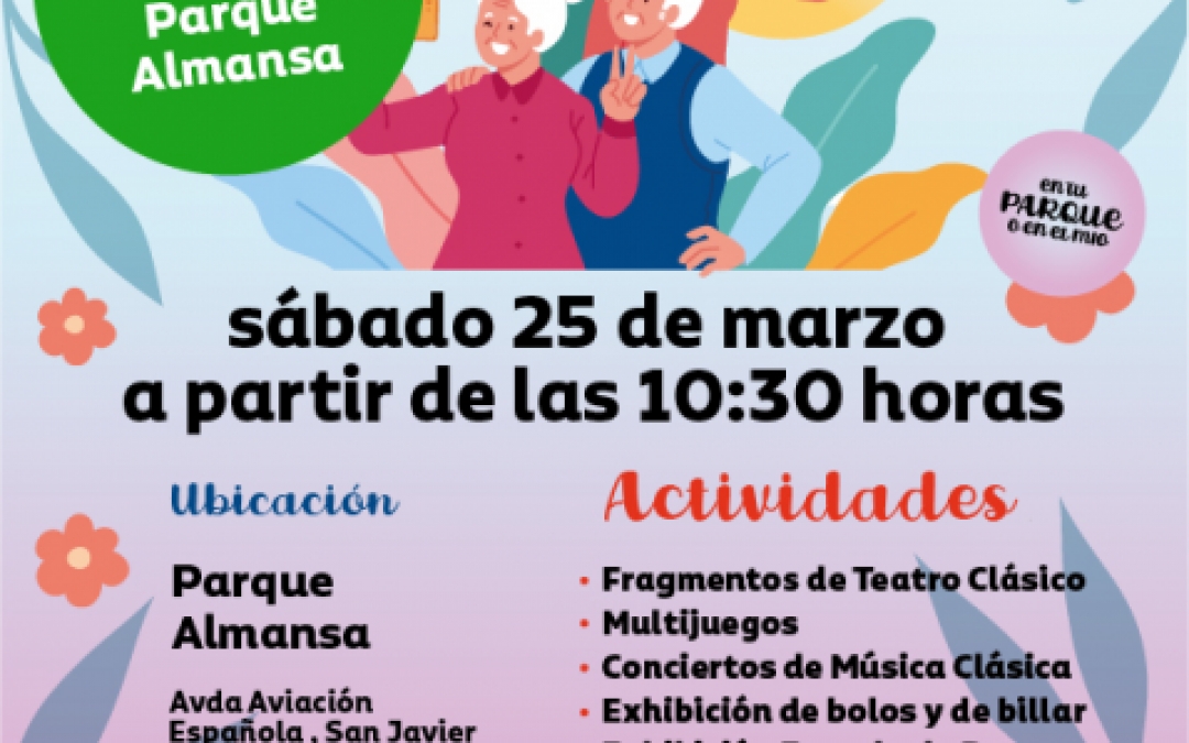 RED DE PUNTOS DE ENCUENTRO DE PERSONAS MAYORES - 25 MARZO - 10.30H - PARQUE ALMANSA SAN JAVIER