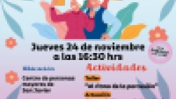 RED DE PUNTOS DE ENCUENTRO PERSONAS MAYORES - 24 NOV- 16.30H - CTRO PERSONAS MAYORES SAN JAVIER