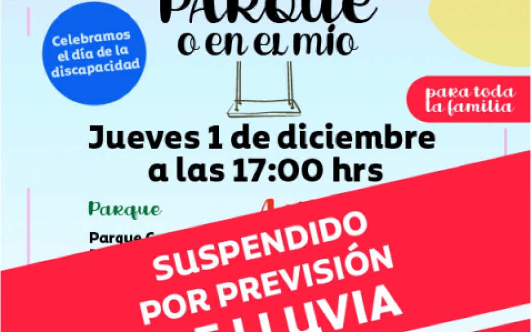 PARQUE SUSPENDIDO POR LLUVIAS